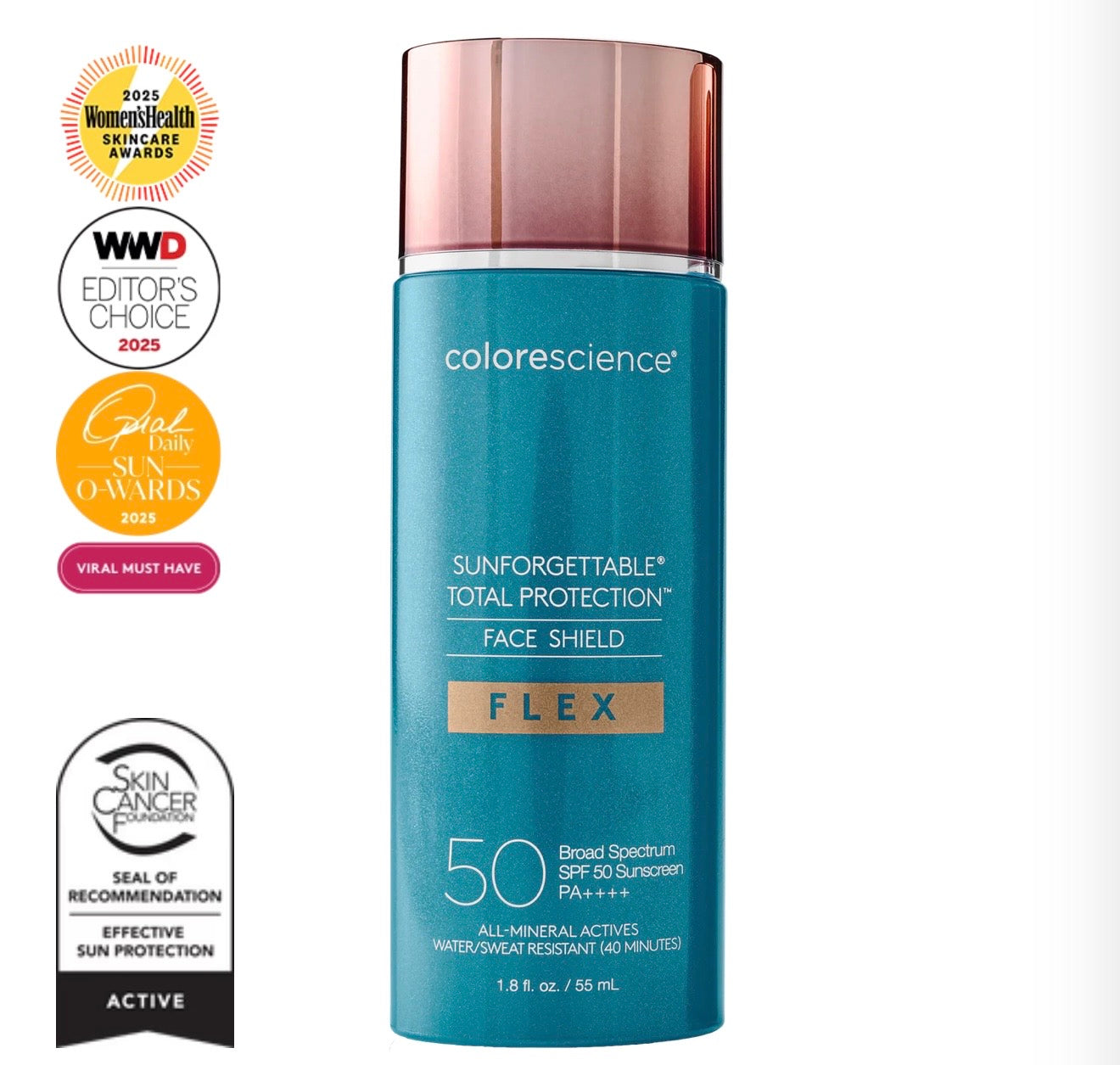 Colorescience Sunforgettable Total Protection Face Shield Flex SPF 50 - light shade